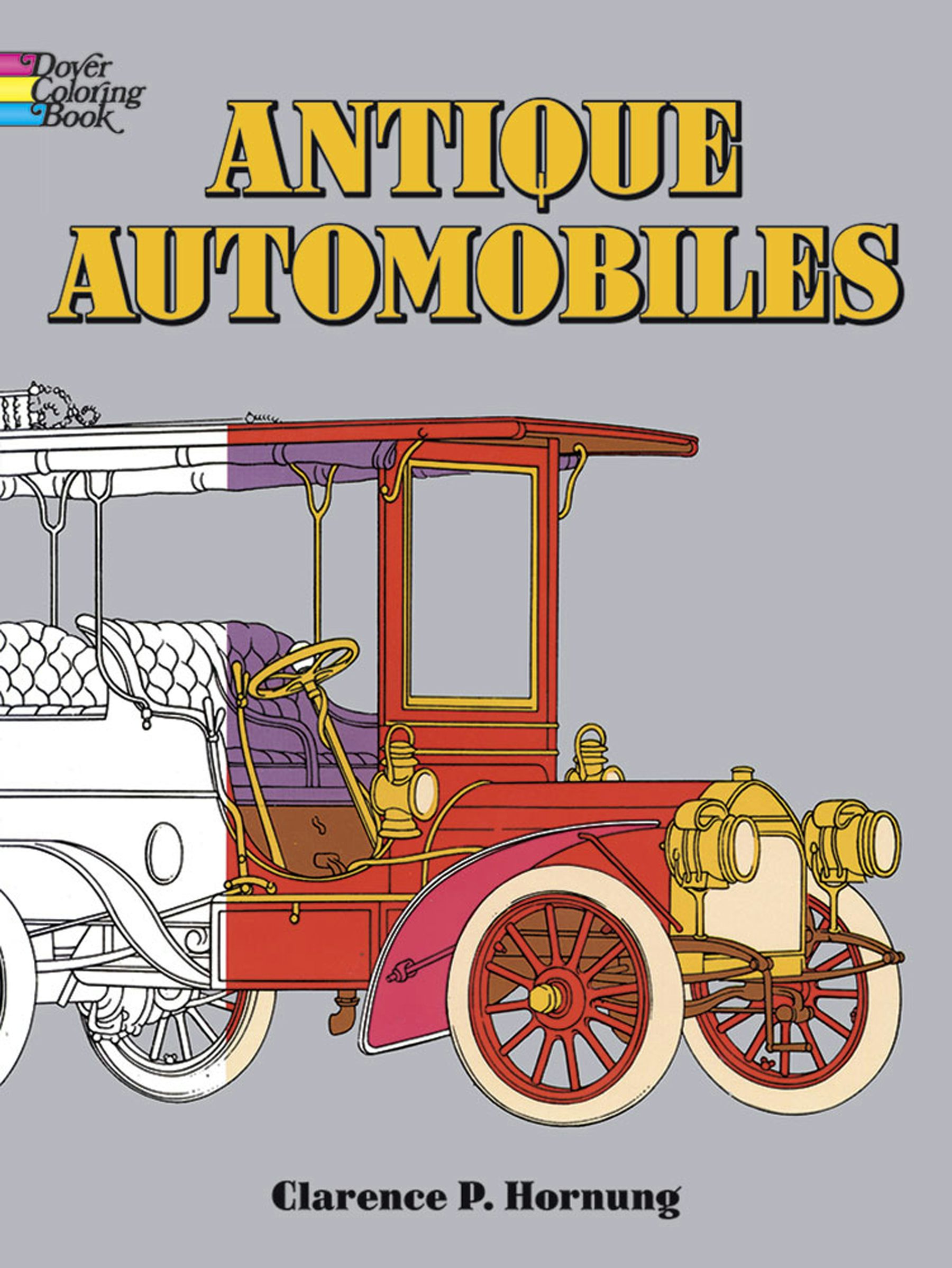 Antique Automobiles Coloring Book – Dover Publications
