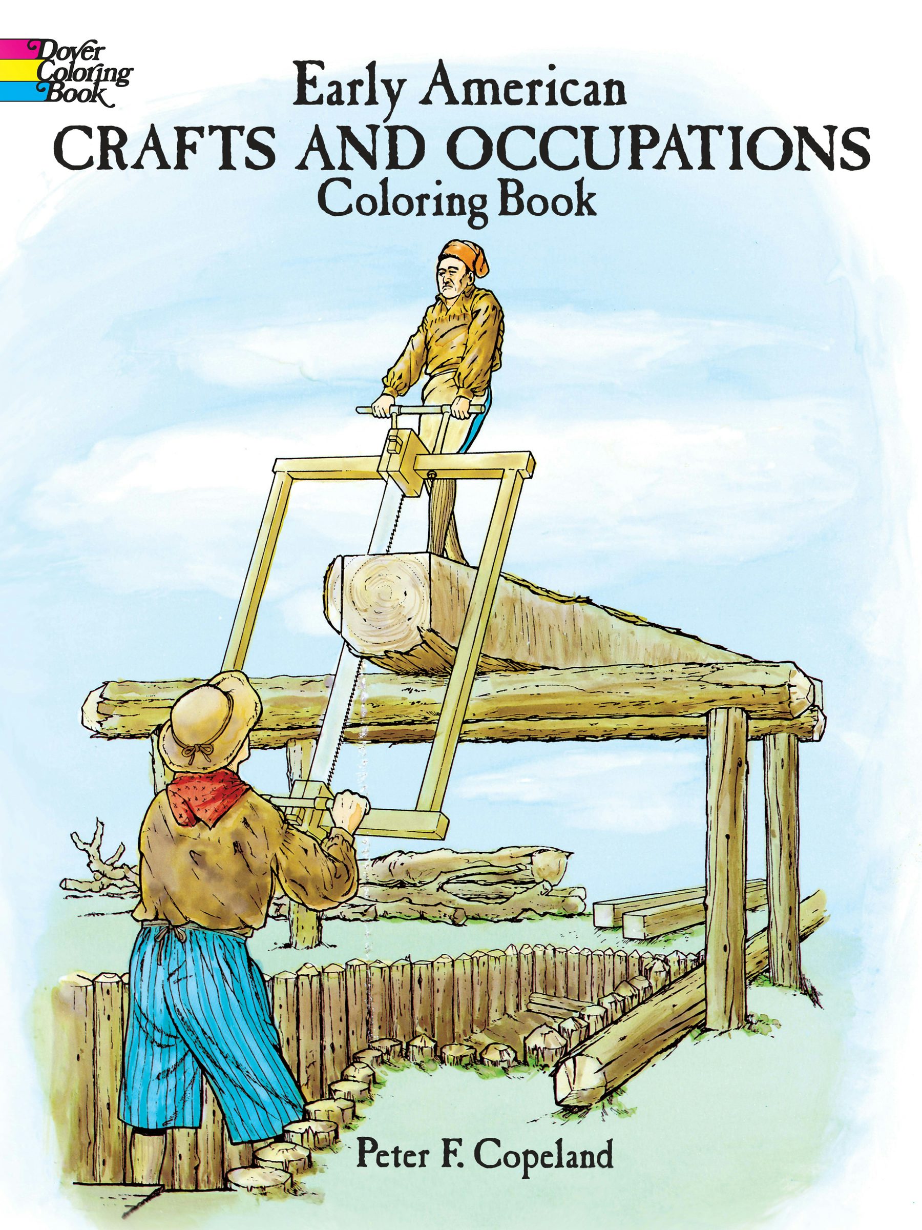 ULAY The First Act ウーライ アートブック　作品集　洋書 Early American Crafts and Occupations Coloring Book – Dover