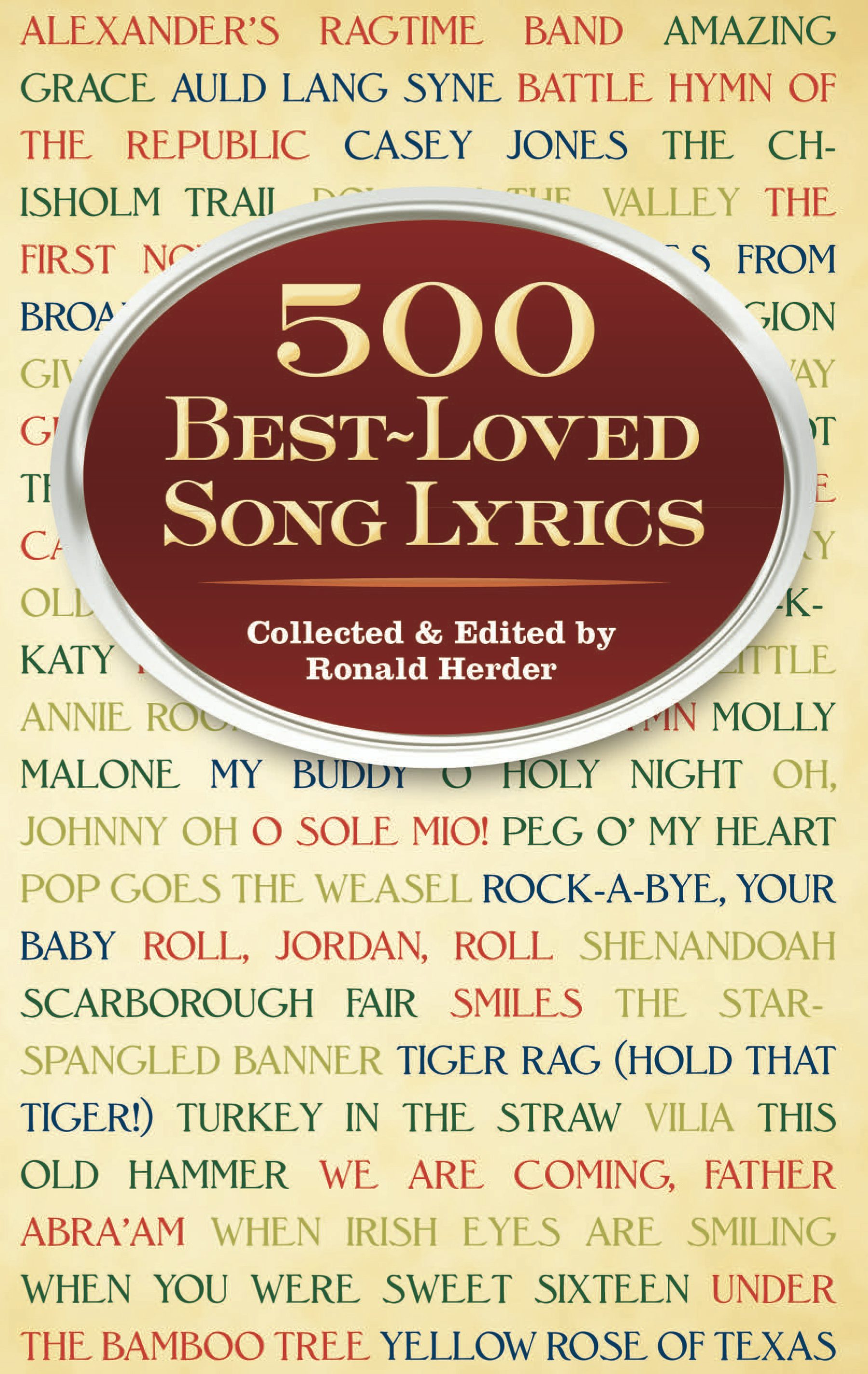 500 Best Loved Song Lyrics Dover Publications