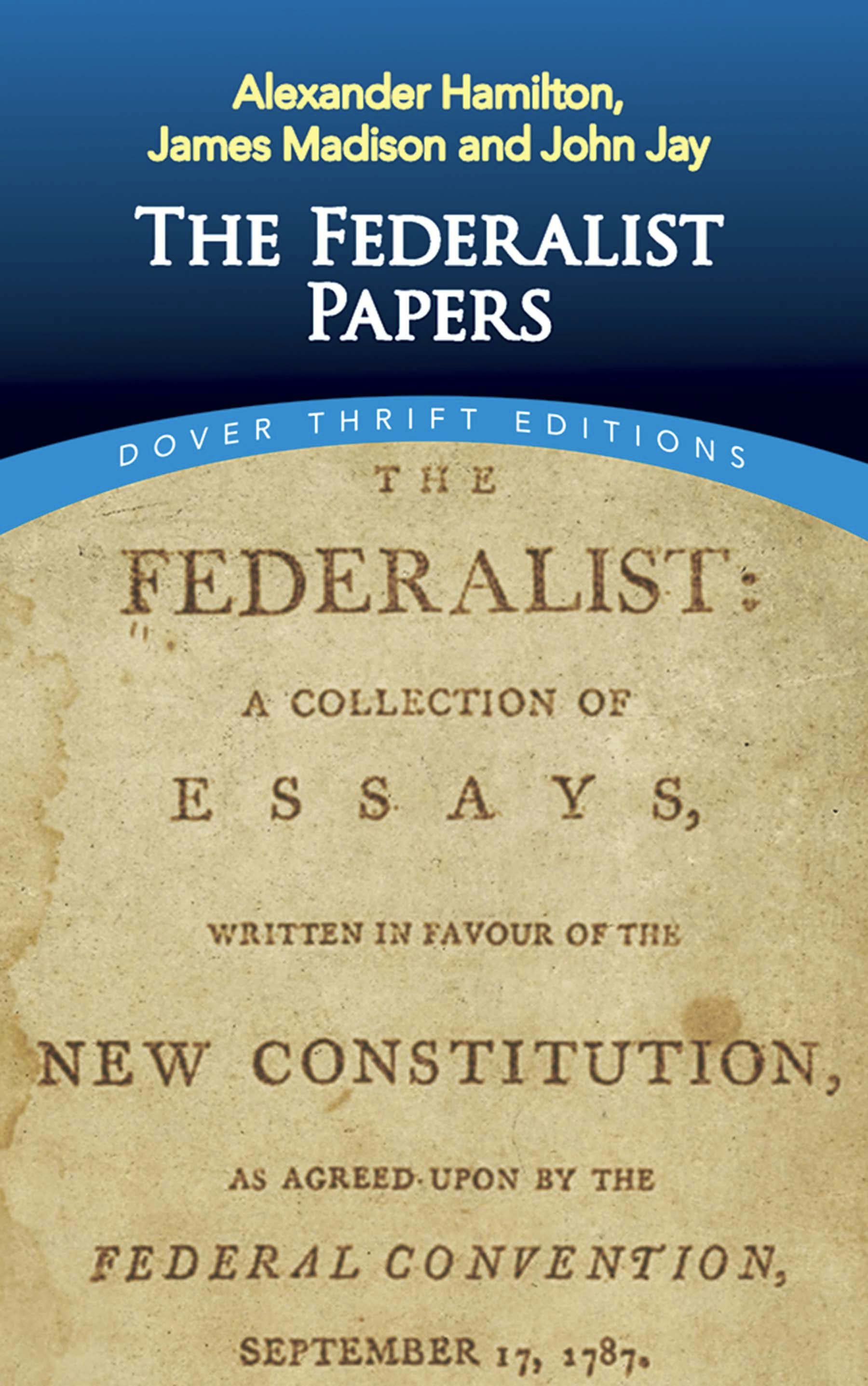 The Federalist Papers Dover Publications