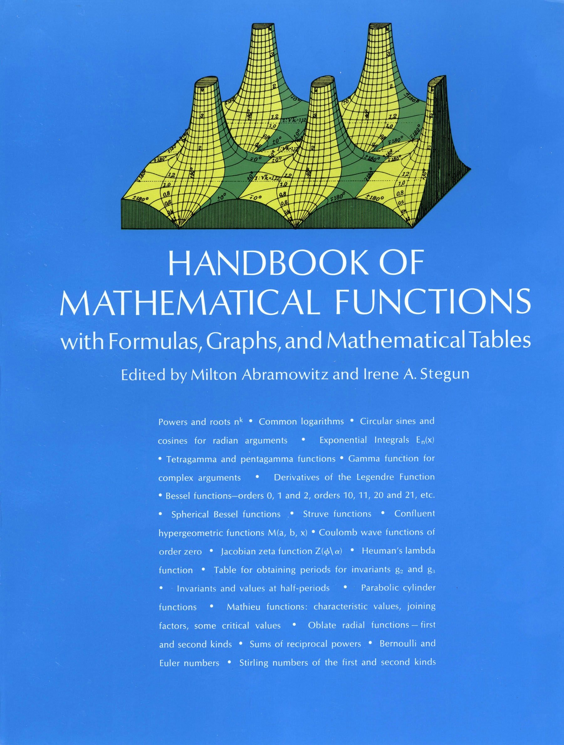 Handbook of Mathematical Functions – Dover Publications
