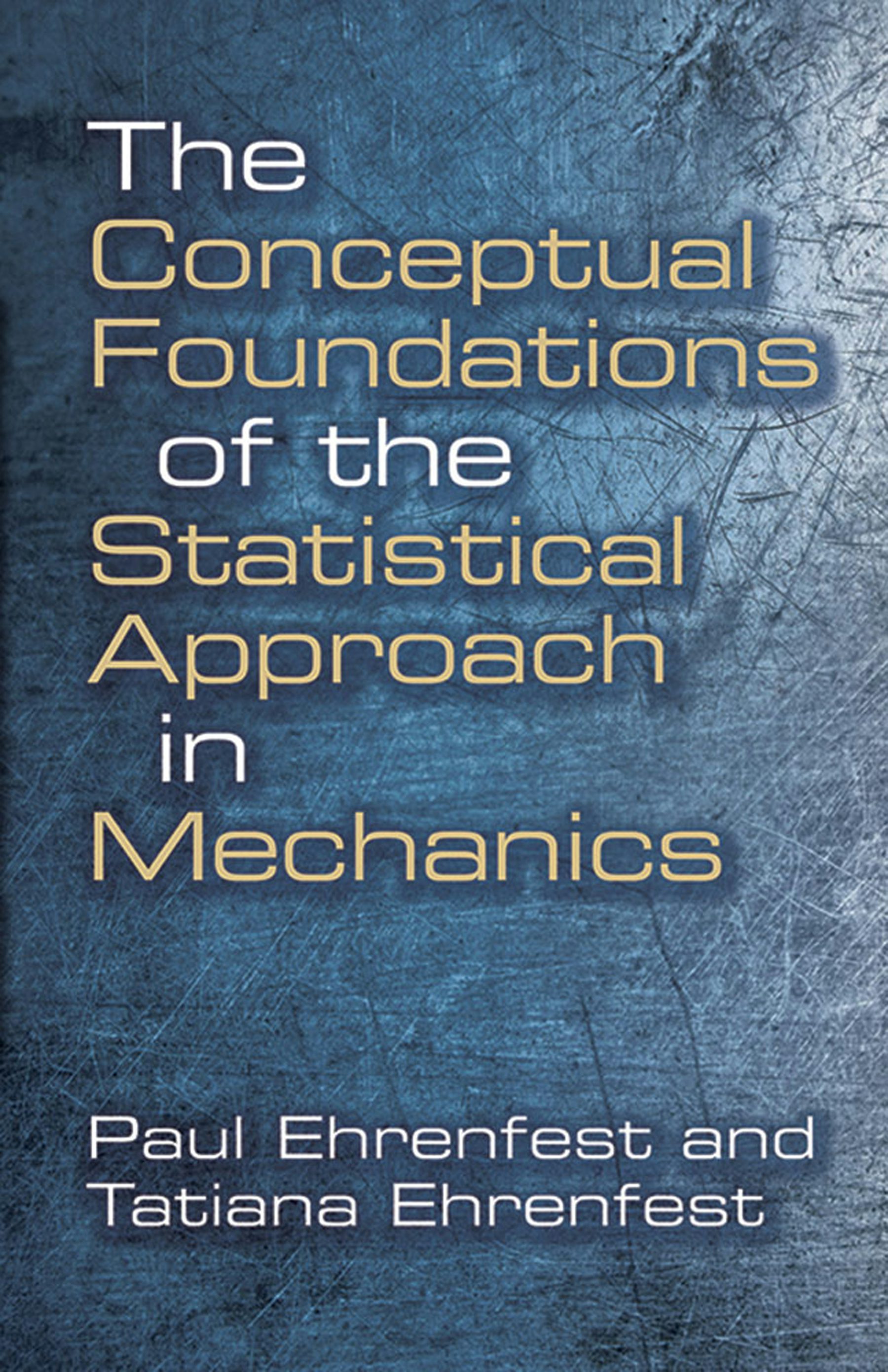 The Conceptual Foundations of the Statistical Approach in