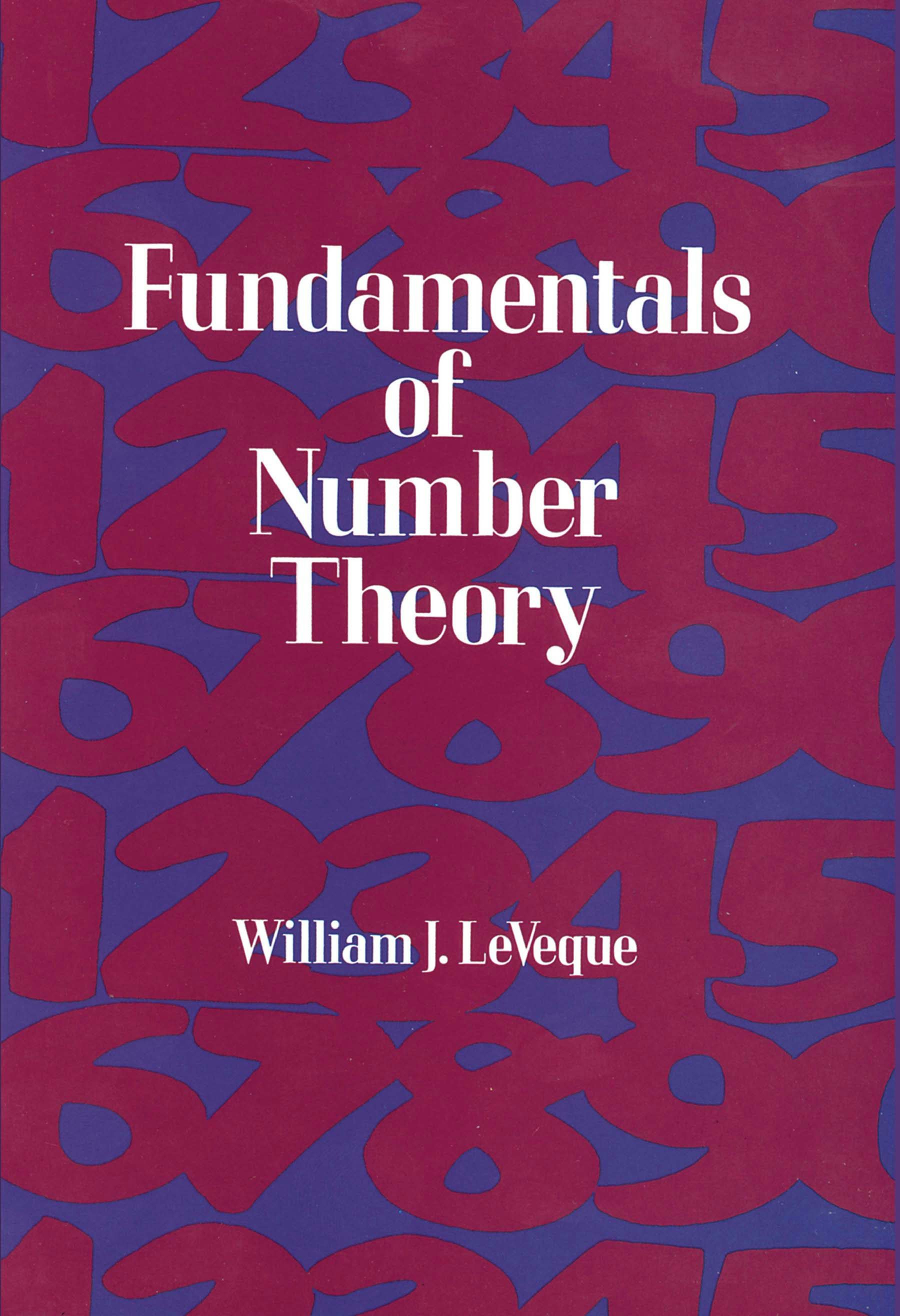 Fundamentals of Number Theory – Dover Publications