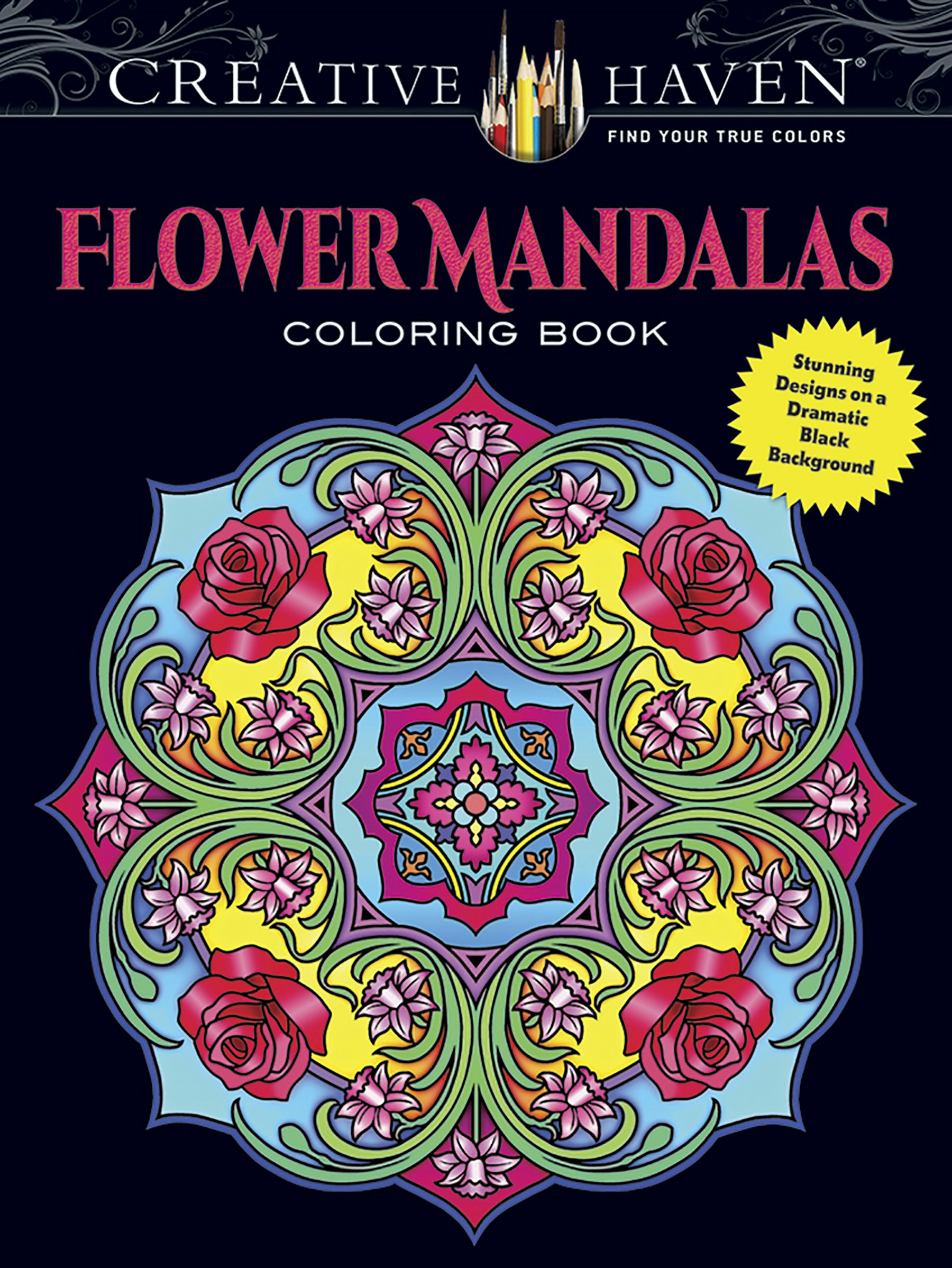 Creative Haven Flower Mandalas Coloring Book – Dover Publications