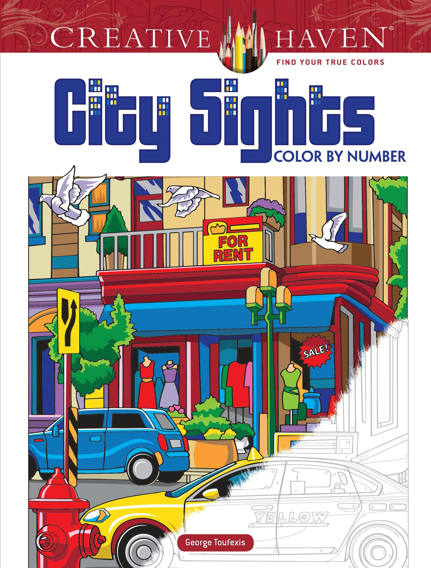 Creative Haven City Sights Color By Number – Dover Publications