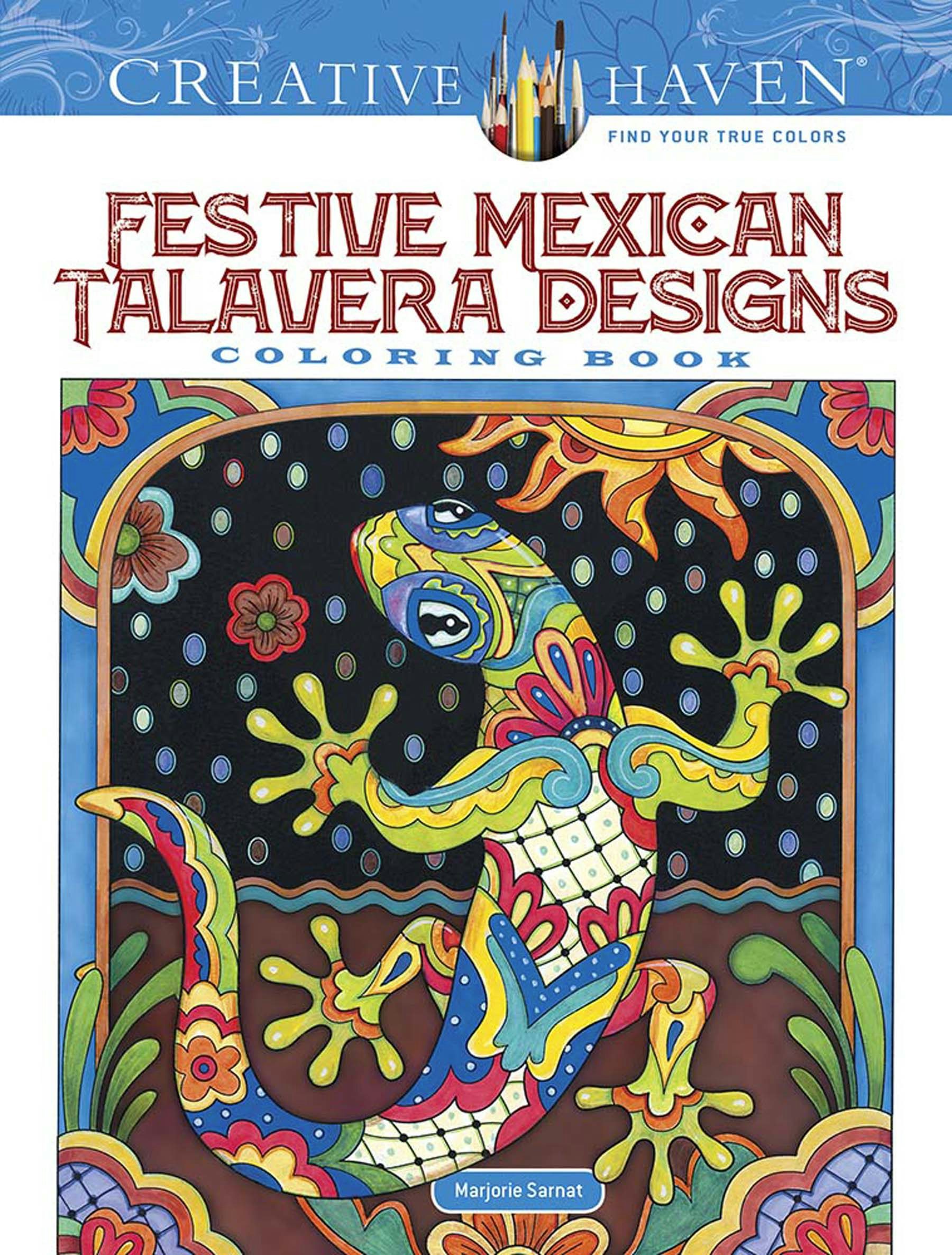 アート・デザイン・音楽 Mexican Patterns : A Design Source Book Creative Haven Festive Mexican Talavera Designs Coloring Book