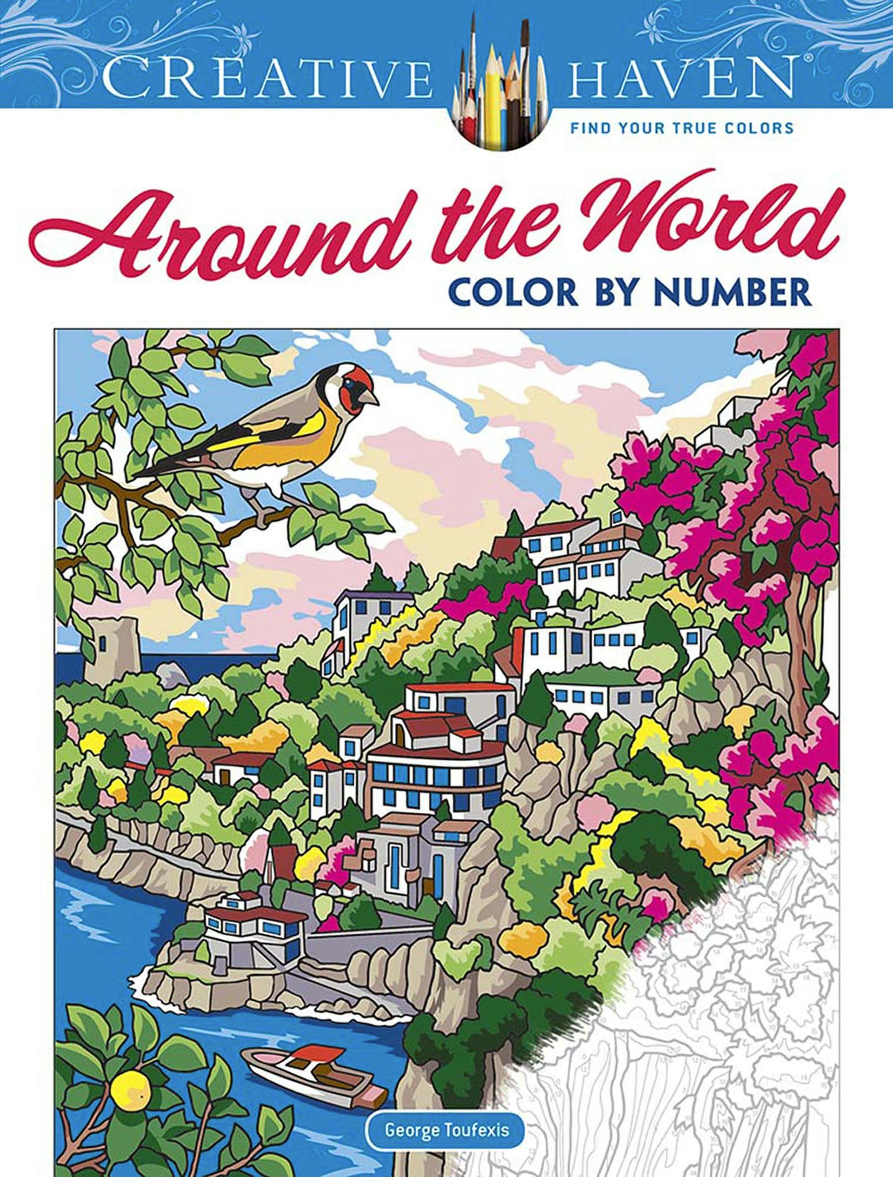 Creative Haven Around the World Color by Number – Dover Publications