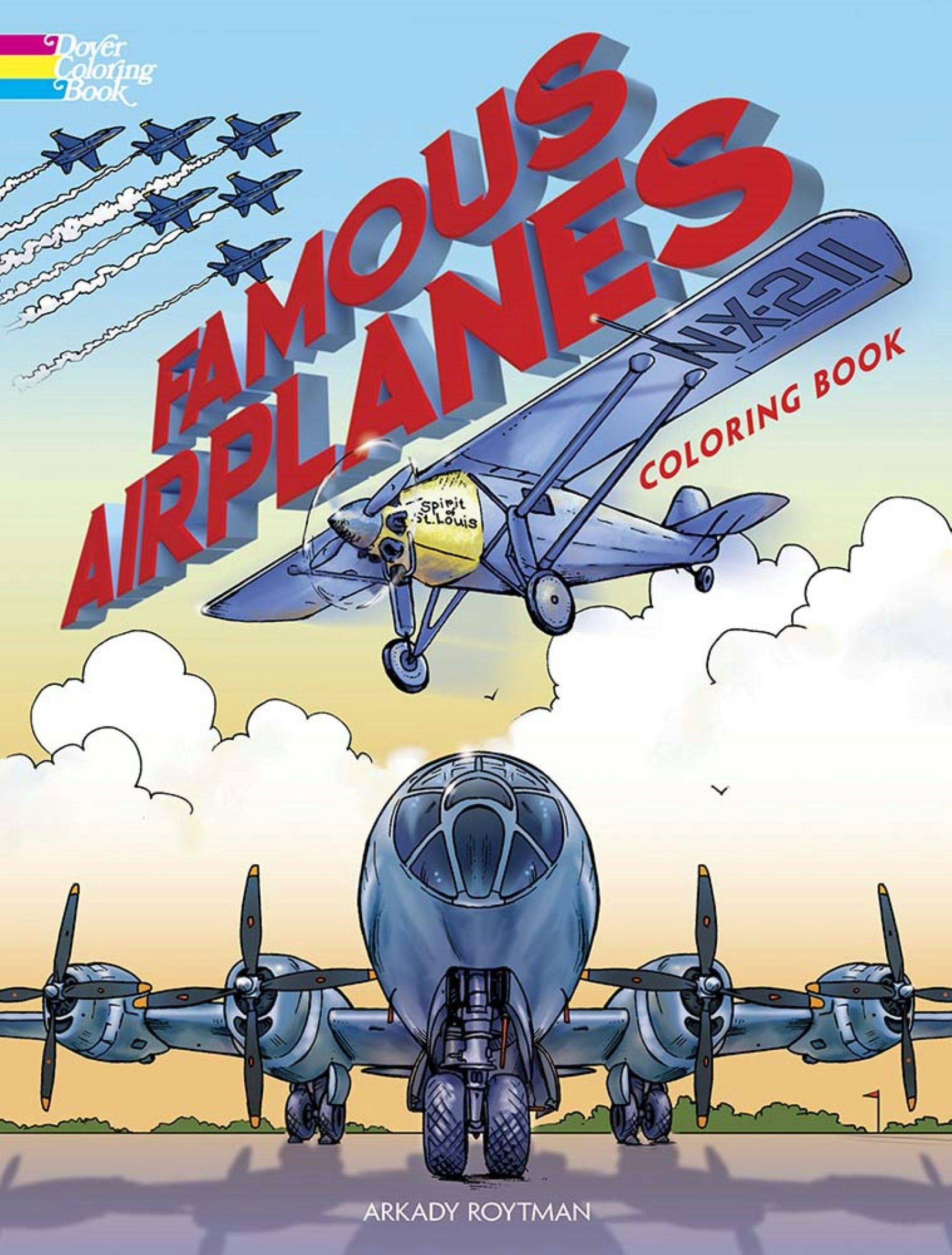Famous Airplanes Coloring Book – Dover Publications