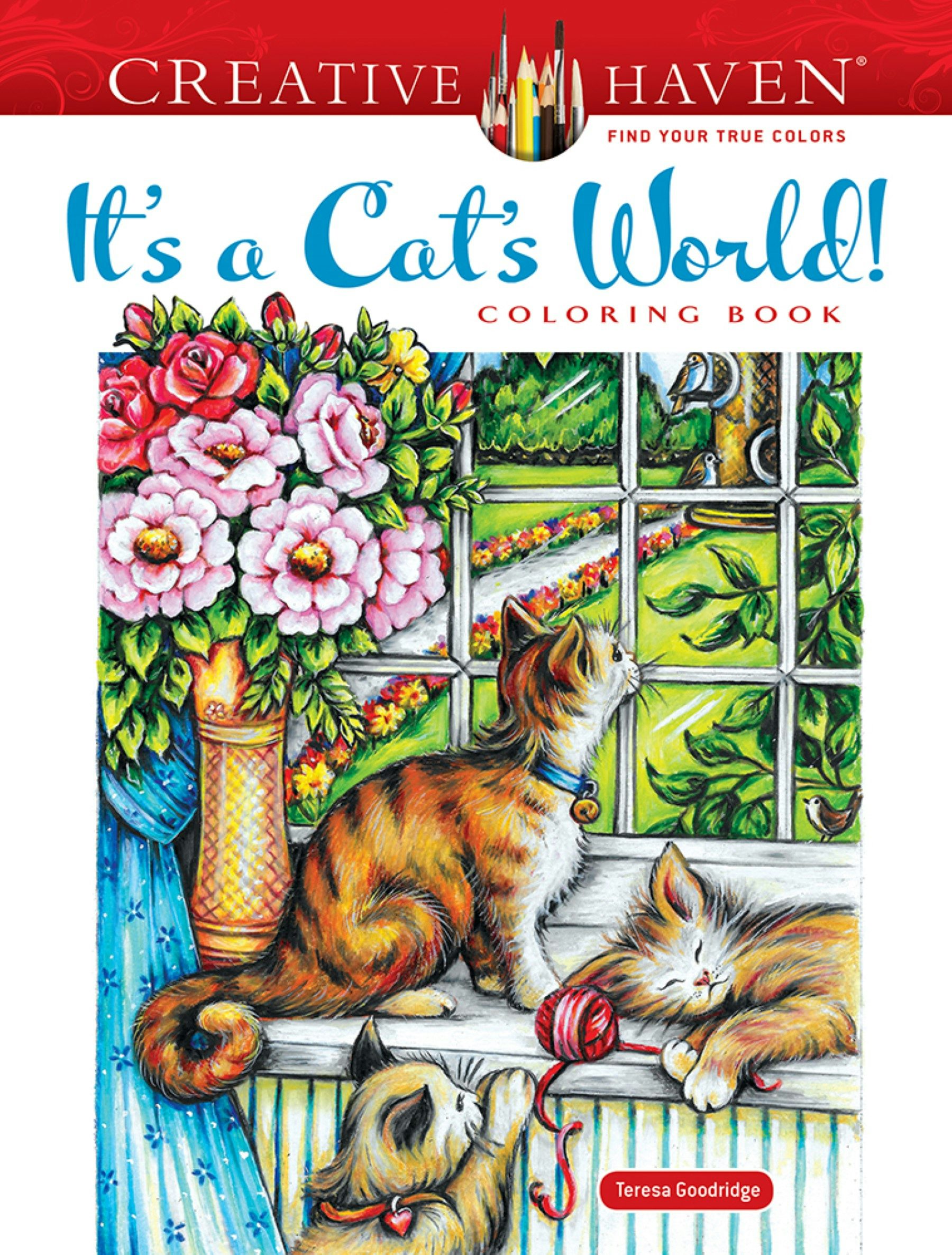 Creative Haven It's a Cat's World! Coloring Book – Dover Publications