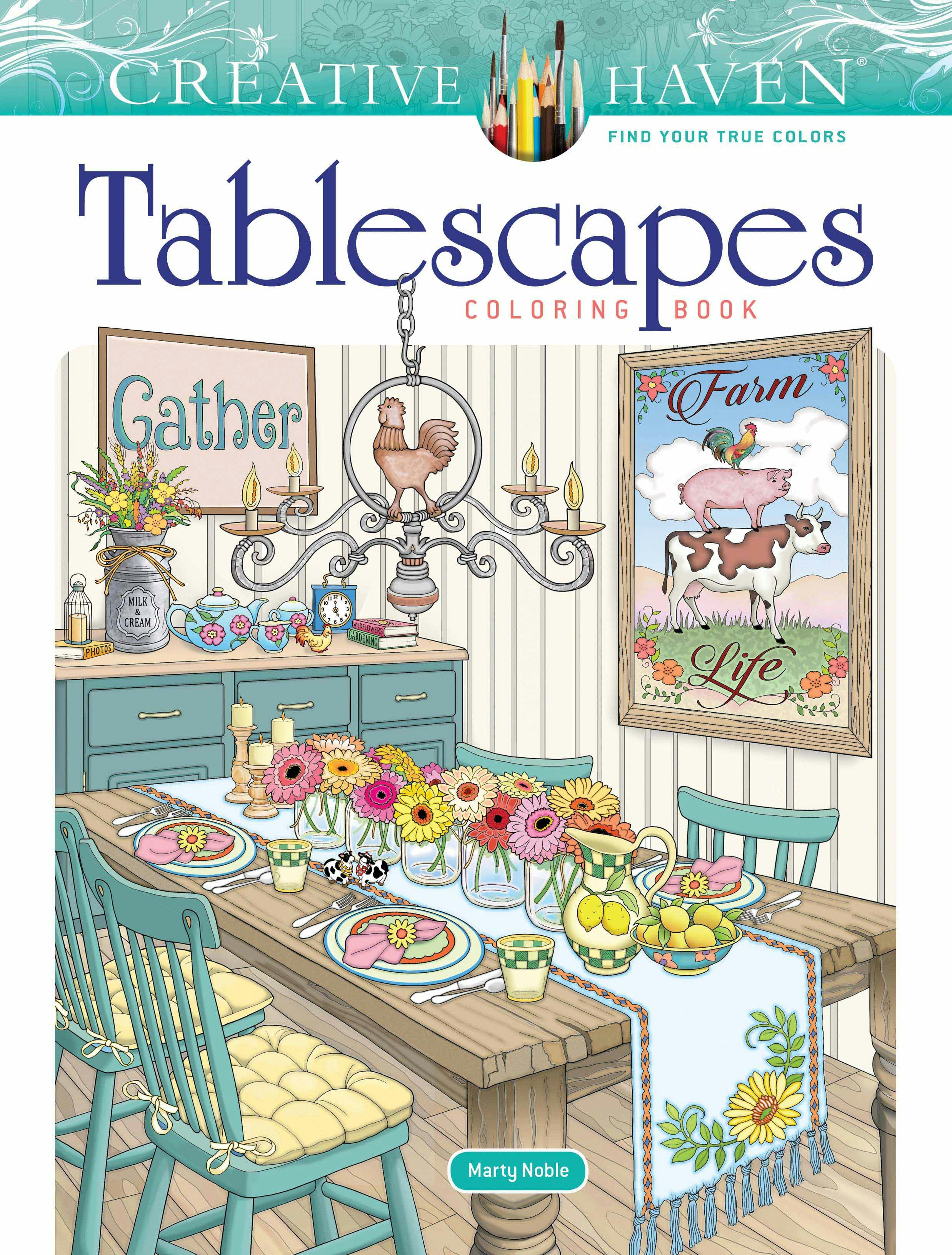 Creative Haven Tablescapes Coloring Book – Dover Publications