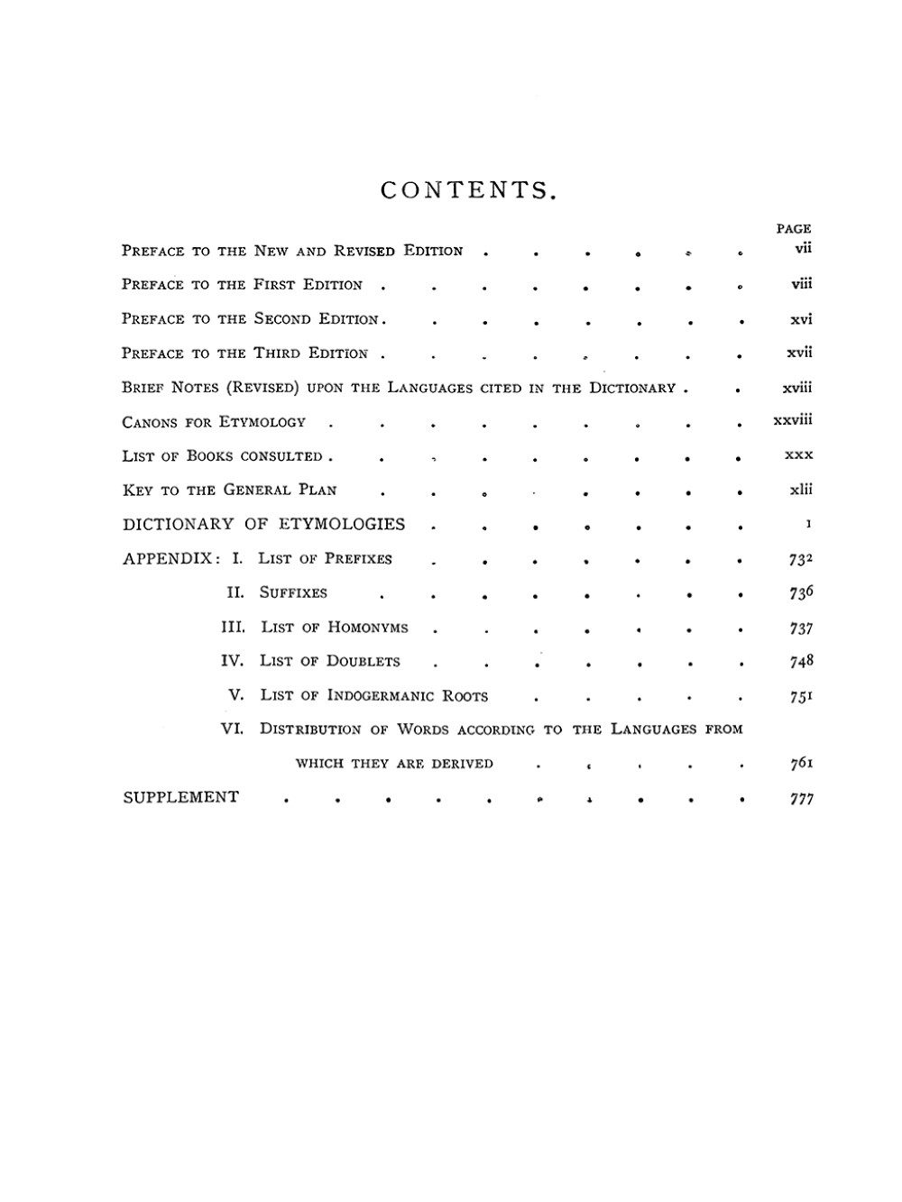 An Etymological Dictionary of the English Language – Dover