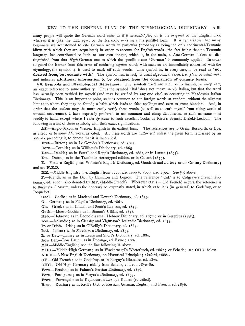 An Etymological Dictionary of the English Language – Dover