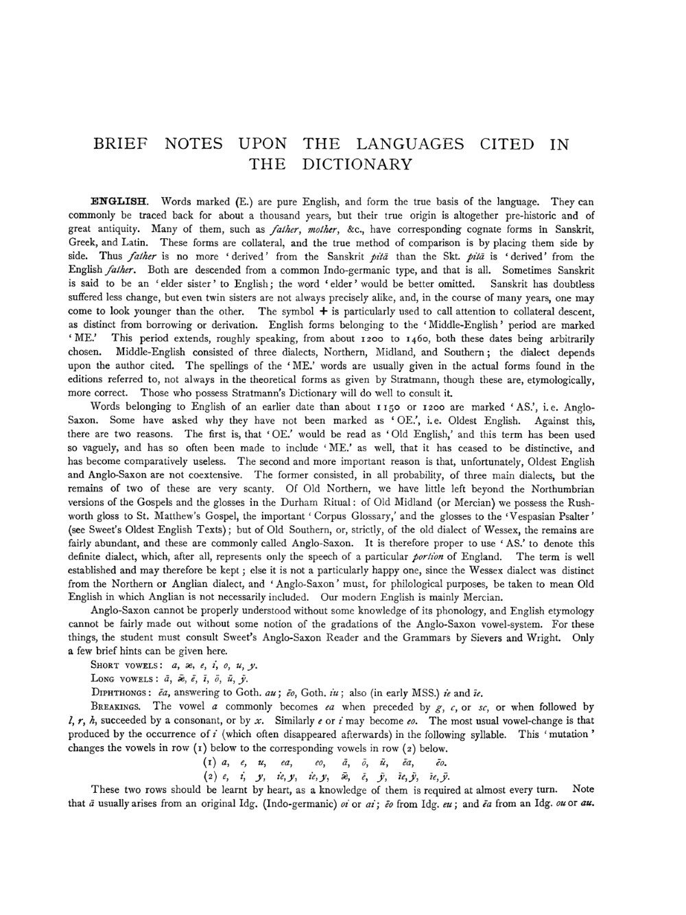 An Etymological Dictionary of the English Language – Dover