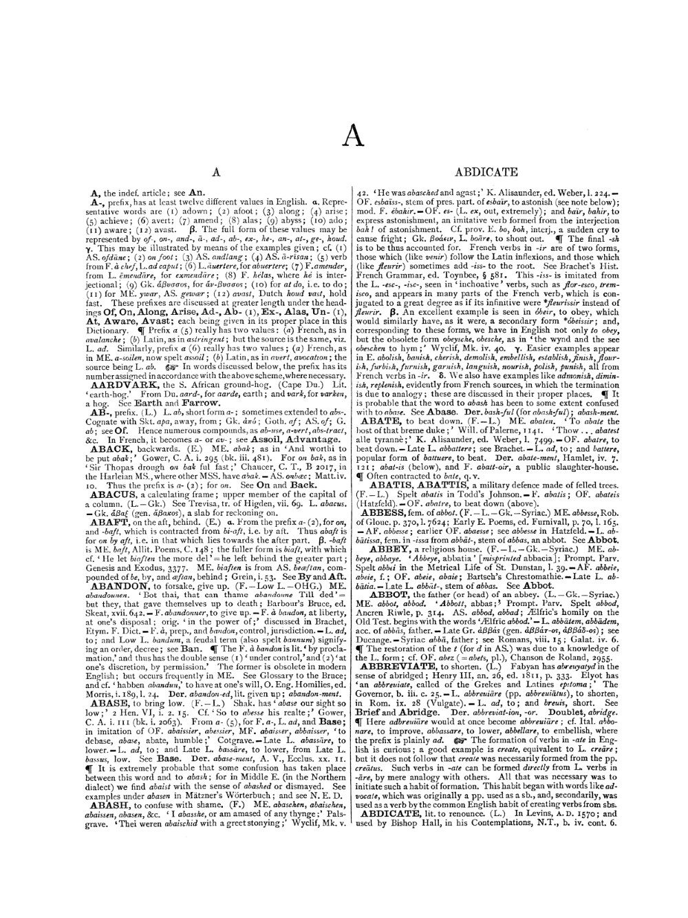 An Etymological Dictionary of the English Language – Dover