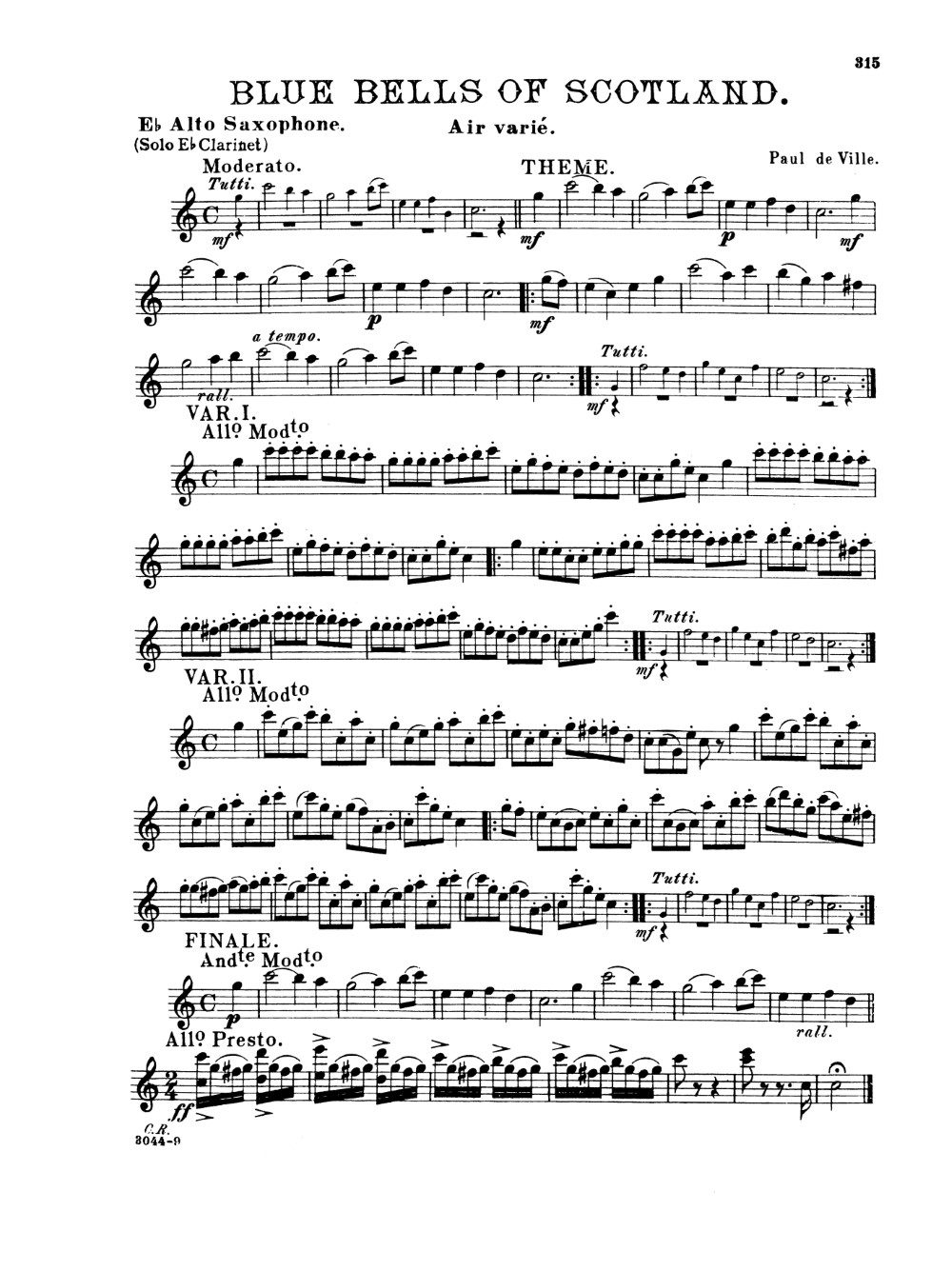 Universal Method for Saxophone – Dover Publications