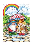 Creative Haven Gnome Sweet Gnome Coloring Book