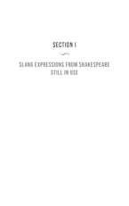 Slang from Shakespeare