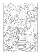 Gnomes at Home Coloring Book