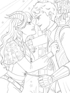 Enemies to Lovers: A Romantasy Coloring Book